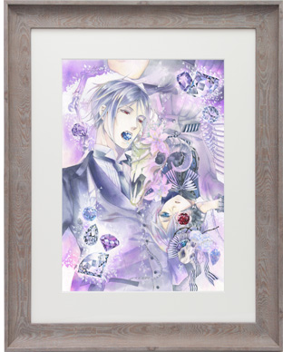 枢やな　描き下ろしイラスト複製原画「透明標本」