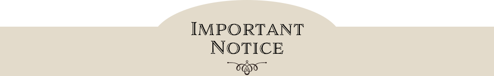 Important Notice