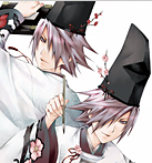 紀貫之（右）、紀友則（左）